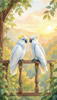 Golden Hour Cockatoos