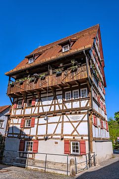 Baden-Württemberg : Vakwerkhuis in Blaubeuren van Photoart-Naegele