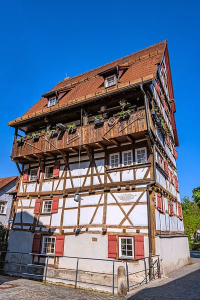 Baden-Württemberg : Vakwerkhuis in Blaubeuren van Photoart-Naegele