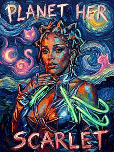 Galaktische Neon-Muse