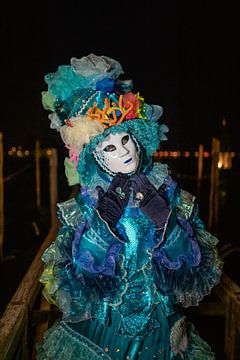 Carnaval in Venetië - Masker bij nacht van t.ART