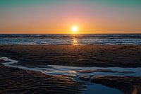 Coucher de soleil sur la mer