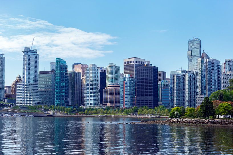 Panorama van Vancouver stad Canada van Menno Schaefer