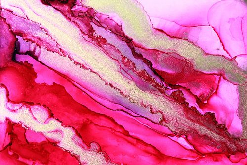 Movement in pink and gold