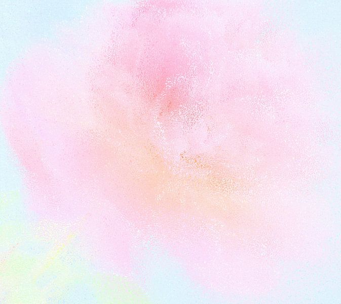 Aquarelle abstraite d'une fleur rose par Nicole