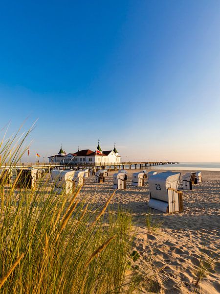 Ahlbeck pier on the island of Usedom on the Baltic Sea by Werner Dieterich