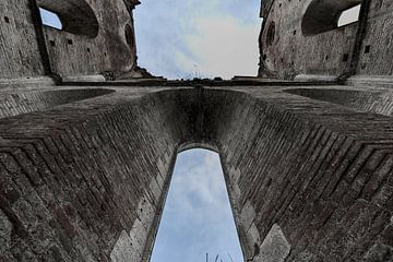 Ruine van Abbazia di San Galgano abdij, Siena, Toscane, Italie