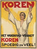 Willy Sluiter, Het vaderland vraagt koren, 1914-1918