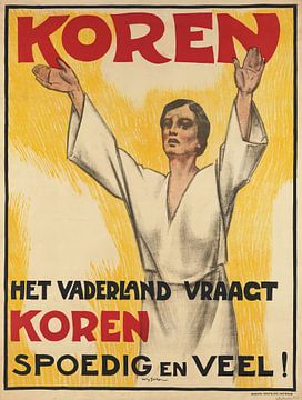 Willy Sluiter, Das Vaterland verlangt Getreide, 1914-1918 von Atelier Liesjes