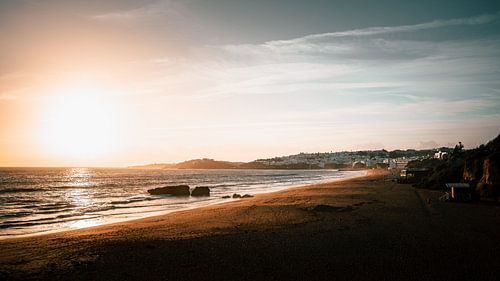 Sunset coastline Albufeira, Algarve