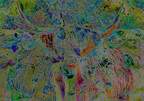 Schotse hooglanders Abstract