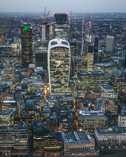 Skyline London in der blauen Stunde von MAT Fotografie