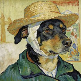 Vincent the dog by Mad Dog Art