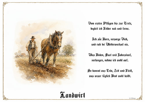 Farmer – Guild portrait with a poem