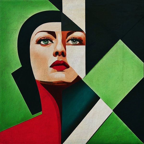 Woman looking up by Jan Keteleer (JanKé): A Journey Beyond the Canvas