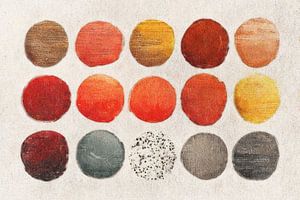 Herbst-Palette in Kreisen