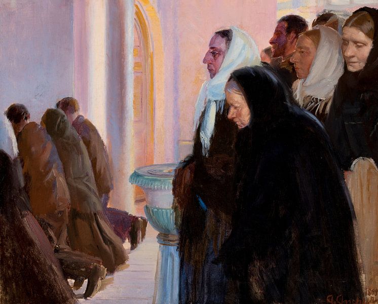 Anna Ancher, Altaar in de Skagen-kerk, 1899 van Atelier Liesjes