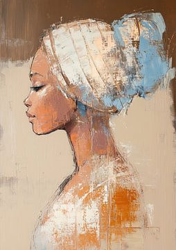 Serenity in Urban Brushstrokes van De Mooiste Kunst