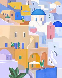 Santorin, Grèce sur Petra Lizde