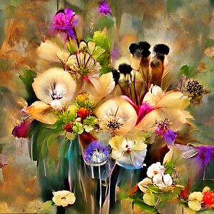 bosje bloemen van Gelissen Artworks