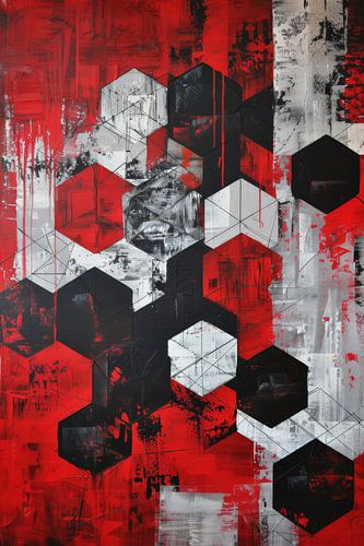 Hexagonal energy - Abstract honeycombs