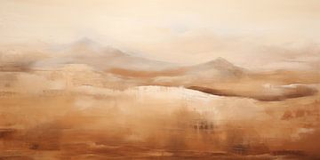 Abstract heuvel landschap #12 van Bert Nijholt