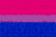 Bisexual Pride Flag in aquarel van Bear Necessities thumbnail