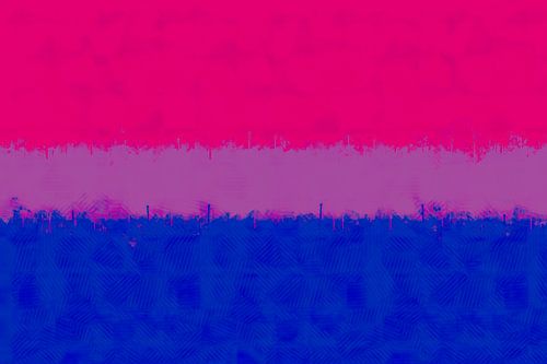 Bisexual Pride Flag in aquarel'