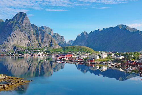 Aussicht auf den Reinefjorden
