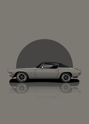 Kunst 1970 Chevrolet Camar Grau