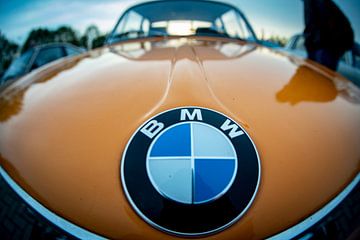BMW Oldtimer Motorhaube mit Emblem orange von Customvince | Vincent Arnoldussen