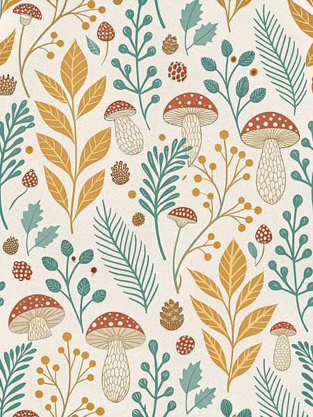 Champignons des bois enchantés &amp;amp ; Botanical Harmony par Artistic