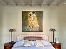 Klantfoto: De Kus van Gustav Klimt, op canvas