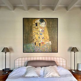 Customer photo: The Kiss of Gustav Klimt, on canvas