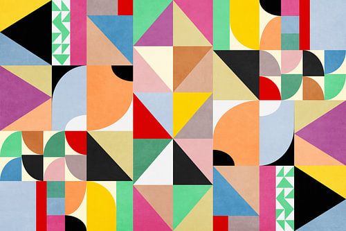 Kleurrijke abstracte geometrische 1