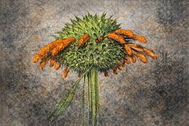 Abstrackte Blume 18 von Johnny Flash