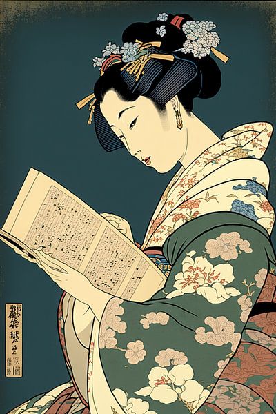 Geisha enchantée, harmonie de la beauté par Peter Balan