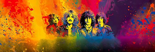 Led Zeppelin - Een Kleurrijk Schilderij