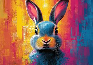 Kaninchen Pop Art