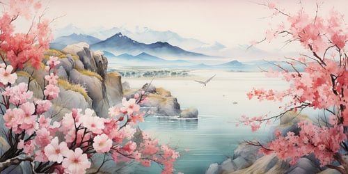 Very beautiful scenery with water and mountains