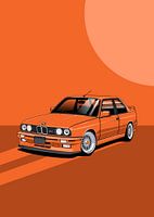 Art Car BMW E30 M3 orange
