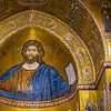 Christus mozaïek in de kathedraal van Monreale, Sicilië van Rietje Bulthuis