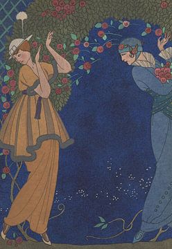 George Barbier - Roses dan la nuit (1914) van Peter Balan
