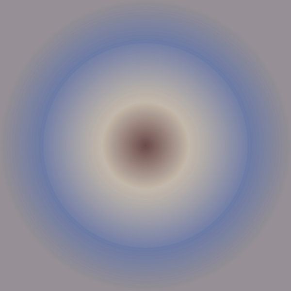 Abstrakter Farbverlauf im 70er Jahre Retro-Stil I von Dina Dankers