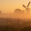 Witte Molen in de mist van Sander van der Werf