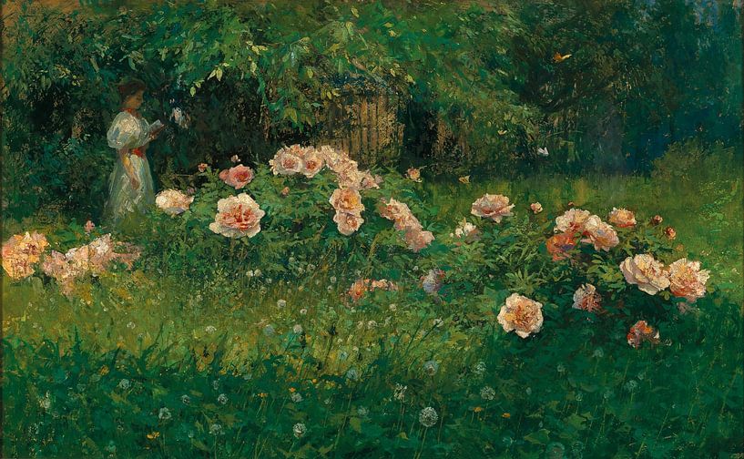 A Rose Garden, Alois Kalvoda by Masterful Masters