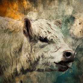 Where silence meets strength – Golden Galloway Cow by Saranda Foto Art
