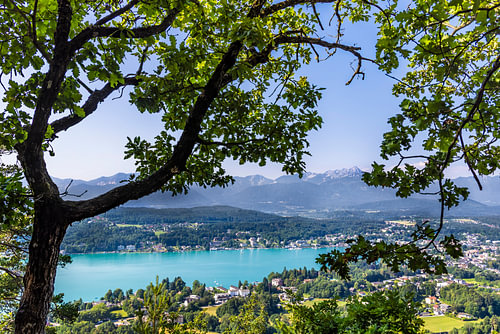 Vue depuis le Hohe Kreuz sur Velden