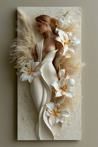 The Serenity of White Lilies by Egon Zitter