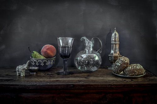 Stilleven naar voorbeeld van een oude meester. Wout Kok One2expose